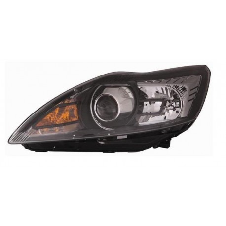 Faro proiettore D1S + H1 con motorino parabola cromata guida - sx