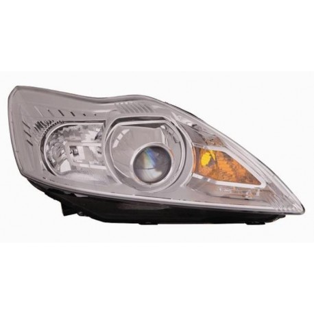 Faro proiettore D1S + H1 con motorino parabola cromata passeggero - dx