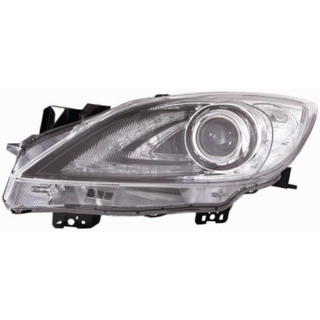 Faro proiettore D2S parabola nera guida - sx