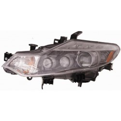 Faro proiettore D2S parabola nera guida - sx