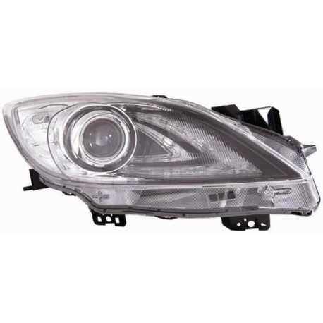 Faro proiettore D2S parabola nera passeggero - dx