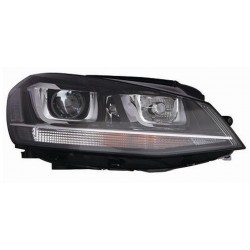 Faro proiettore D3S + H7 con motorino parabola nera passeggero - dx