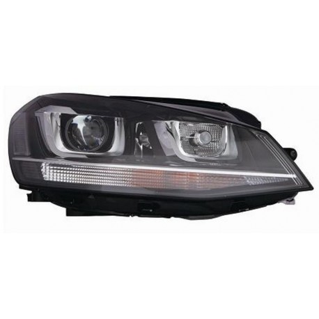 Faro proiettore D3S + H7 con motorino parabola nera passeggero - dx