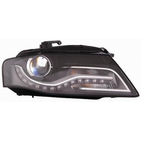 Faro proiettore D3S con motorino parabola nera orientabile versione AL passeggero - dx