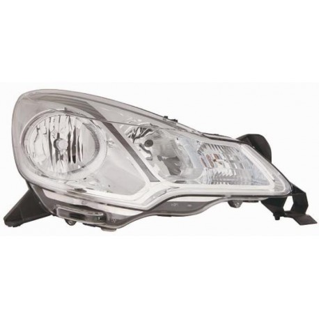 Faro proiettore H1 + H7 reg idraulica con motorino passeggero - dx