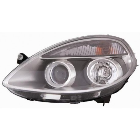 Faro proiettore H1 manuale con motorino con lenticolare guida - sx