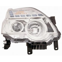 Faro proiettore H11 + H1 parabola cromata passeggero - dx