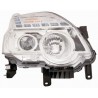 Faro proiettore H11 + H1 parabola cromata passeggero - dx