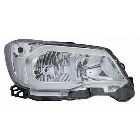 Faro proiettore H11 + HB3 con motorino parabola cromata passeggero - dx