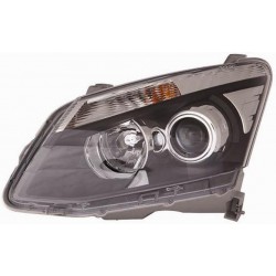 Faro proiettore H11 + HB3 parabola nera guida - sx