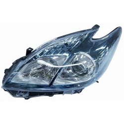 Faro proiettore H11-HB3 con cornice azzurra guida sx