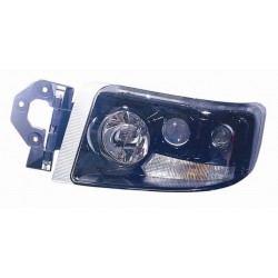 Faro proiettore H1-H3-H7 con fendi parabola nera sx