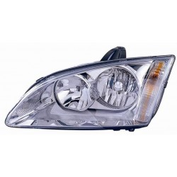 Faro proiettore H1-H7 parabola cromata guida - sx