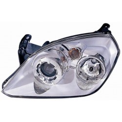 Faro proiettore H1-H7 parabola cromata guida - sx