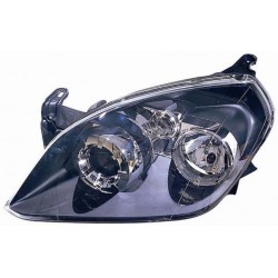 Faro proiettore H1-H7 parabola nera guida - sx