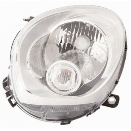 Faro proiettore H4 con motorino con freccia arancio guida - sx