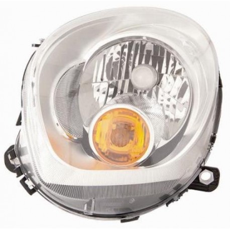 Faro proiettore H4 con motorino con freccia arancio guida - sx