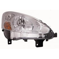 Faro proiettore H4 con motorino parabola cromata passeggero - dx