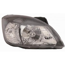 Faro proiettore H4 con motorino parabola nera passeggero - dx