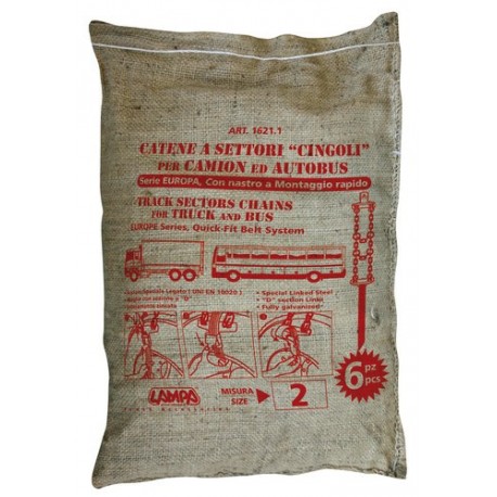 Catene a settori - cingoli per camion serie Europa - 2E