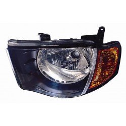 Faro proiettore H4 freccia arancio sx