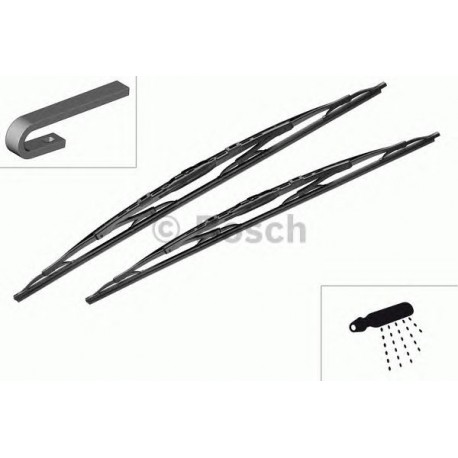 Bosch 703S Twin Kit spazzole tergicristallo 700 + 650 mm con spoiler