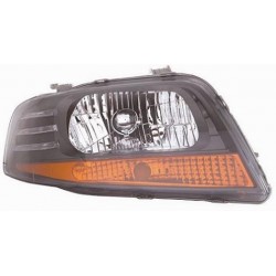 Faro proiettore H4 parab grigia dx