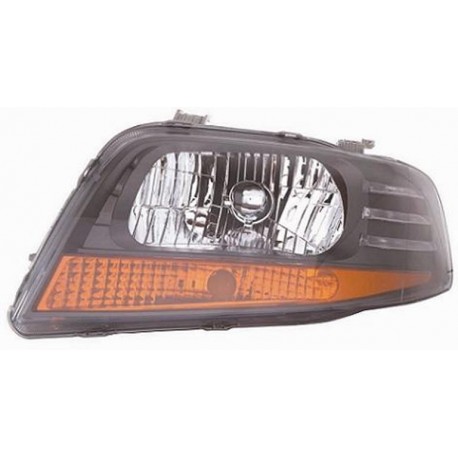 Faro proiettore H4 parab grigia sx