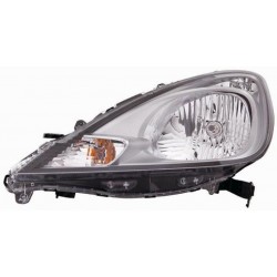 Faro proiettore H4 parabola cromata guida - sx