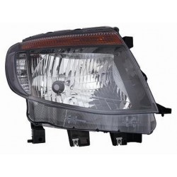 Faro proiettore H4 parabola cromata guida - sx