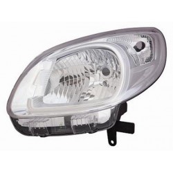 Faro proiettore H4 parabola cromata guida - sx