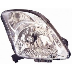 Faro proiettore H4 parabola cromata passeggero - dx