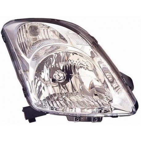 Faro proiettore H4 parabola cromata passeggero - dx