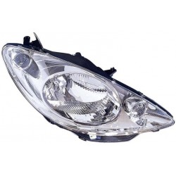 Faro proiettore H4 parabola cromata passeggero dx