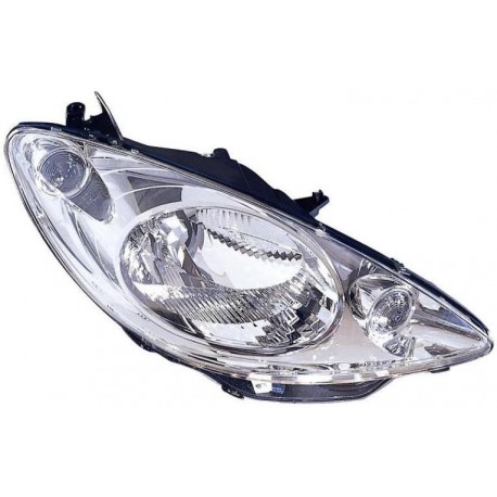 Faro proiettore H4 parabola cromata passeggero dx