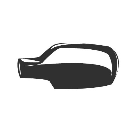 Calotta specchietto retrovisore nera guida - sx