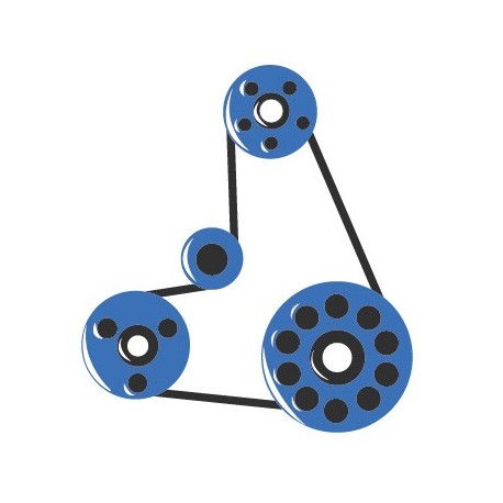 Kit catena distribuzione 8 pezzi per motori 1.3 Multijet