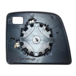 Piastra specchietto con vetro guida - sx