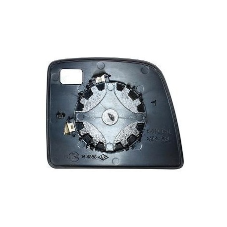 Piastra specchietto con vetro guida - sx