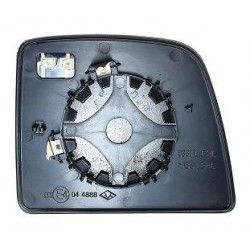 Piastra specchietto termica con vetro guida - sx