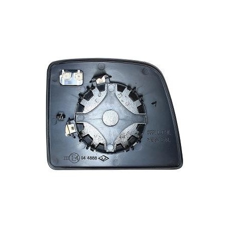 Piastra specchietto termica con vetro guida - sx