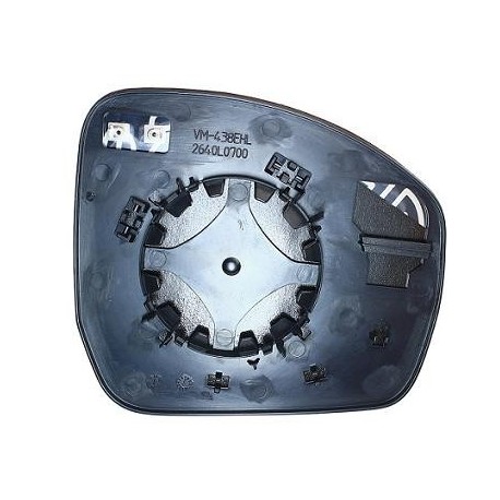 Piastra specchietto termica con vetro guida - sx