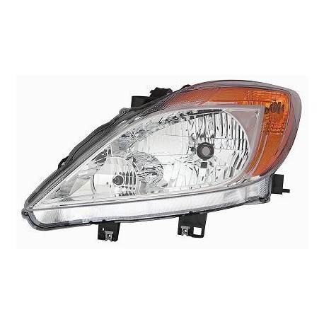 Proiettore Faro H4 con luce diurna guida - sx