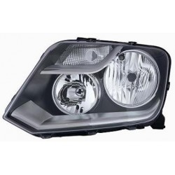 Proiettore Faro H7-H1 con motorino parabola nera versione Valeo guida - sx