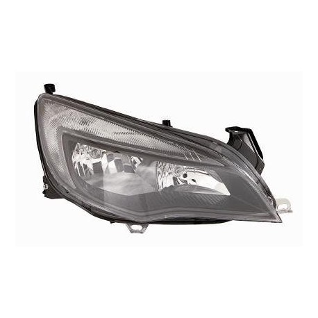 Proiettore Faro H7-H7 con motorino parabola nera luce diurna a led passeggero - dx