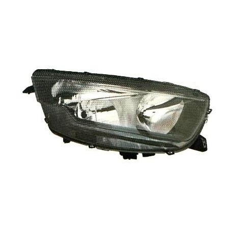 Proiettore Faro H7-H7 con motorino parabola nera passeggero - dx