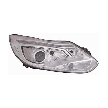 Proiettore Faro Xenon D3S-H1 a led con motorino parabola cromata passeggero - dx