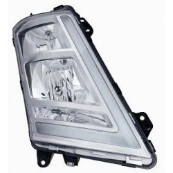 Proiettore Faro H7-H1 regolazione manuale a led parabola cromata passeggero - dx