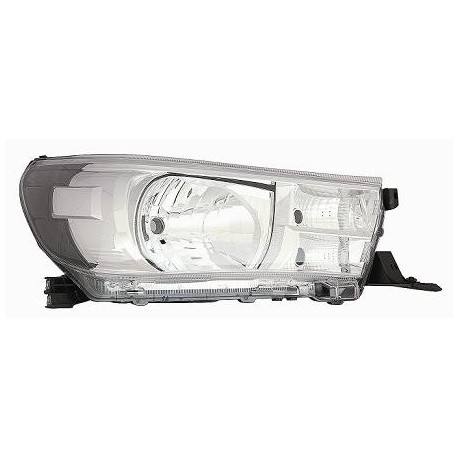 Proiettore Faro H4-PY21 parabola cromata passeggero - dx