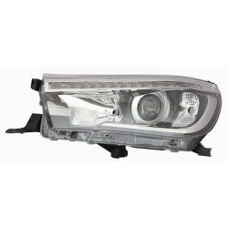 Proiettore Faro HB3-LED parabola nera guida - sx